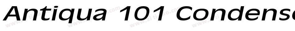 Antiqua 101 Condensed Bold字体转换